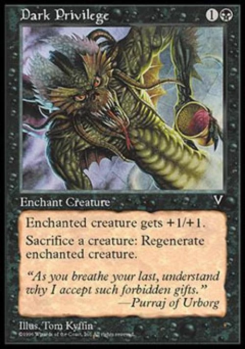 Dark Privilege - Medium Play MTG Visions - Image 1 of 1