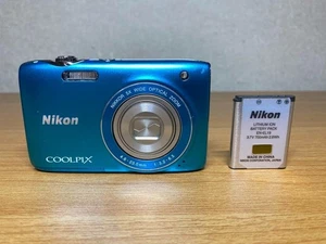 Nikon COOLPIX S3100 14.0MP Blue Digital Camera From Japan - Picture 1 of 17