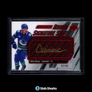 2023 UPPER DECK ENGRAINED AKITO HIROSE SIGNATURE SHOTS ROOKIE RED STICK AUTO /99 - Picture 1 of 2