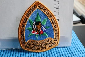 tribal indian police patch BUREAU OF INDIAN MARIJUANA RECON ERADICATION  TEAM - Picture 1 of 1