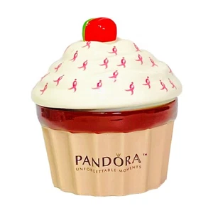 Pandora Limited Ed Susan G Komen Cupcake Jewelry Trinket Box Cancer Awareness - Picture 1 of 4