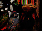 Market in colorful Harrar, Ethiopia vtg postcard