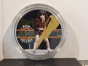 (lotto 957) 2018 Isole Cook 2$ 0,999 Silver Proof - AC/DC - Alta tensione - Foto 1 di 6