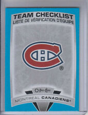 19/20 OPC Montreal Canadiens Team Checklist Blue Border card #566
