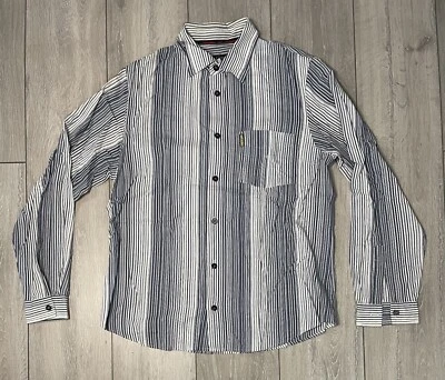 Camisa de vestir AJ Armani vaqueros para hombre Reino Unido talla grande L multicolor a rayas Foto 1 de 4