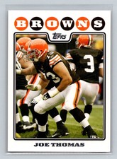2008 Topps #281 Joe Thomas Cleveland Browns Football Card