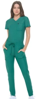 Uniformes naturais forma ultra elástica encaixe conjunto esfoliante feminino nylon/elastano 8600 - Imagem 1 de 4