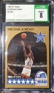 1990-91 NBA Hoops All-Star Weekend #5 Michael Jordan HOF CHI Bulls NM-MT CSG 8 - Bild 1 von 14