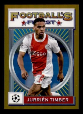 2021-22 Finest Flashbacks UEFA Gold Refractor #158 Jurrien Timber Ajax #31/50 - Image 1 of 2