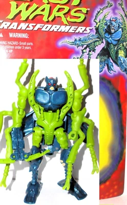 Transformers Beast Wars 1996 INSECTICON complete FULL CARD pincher beetle bug - Image 1 of 4