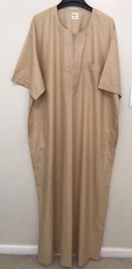 Genova  Dubai Men Khaftan Summer Blouse Size 62 B - Picture 1 of 7