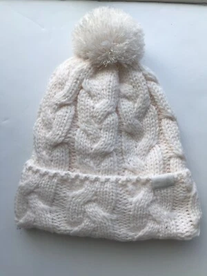 MUJER THE NORTH FACE GARDENIA BLANCO CABLE MINNA POM POM GORRO TALLA ÚNICA NUEVO CON ETIQUETAS Foto 1 de 4