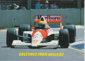 Australia 1993 Australian Formula 1 Grand Prix postcard Ayrton Senna McLaren - Picture 1 of 2