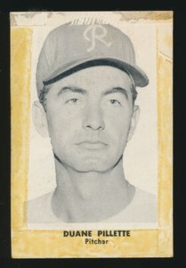 1957 Seattle Popcorn (PCL) -DUANE PILLETTE (Seattle Rainiers) Gil's Back