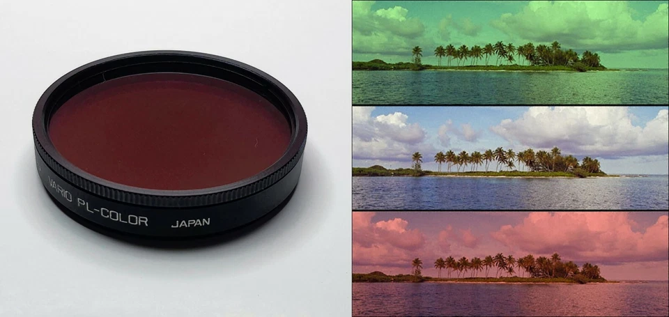 Hoya 55 mm Vario-PL Color Red / Green Special Effect Glass Lens Filter 55mm R/G - Image 1 of 4