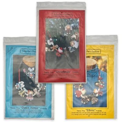 Kitty Lou's Creations Teeny Tiny Friends Christmas Down Home Ethnic Necklace Sew - Image 1 of 4