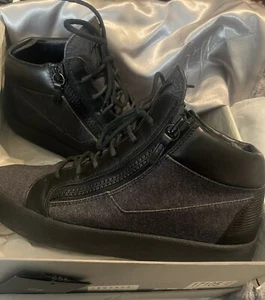Giuseppe Zanotti London Grigio Dark Grey/Charcoal w box Italy Sz 46 12-12.5 US - Picture 1 of 11