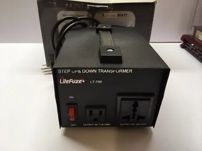 LiteFuze LT Series 750 Watt Voltage Converter Transformer Step Up/Down -110v NEW - Image 1 of 4