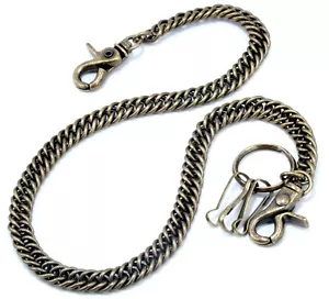 Einfach gedrehter Biker Trucker Schlüsselanhänger Schlüssel Jeans Brieftaschenkette (23") bräunlich CS129 - Bild 1 von 5