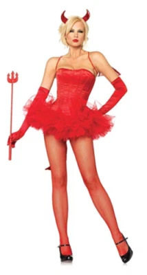 Leg Avenue Classic Corset Red or White Adult Costume Accessory - Image 1 of 3