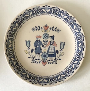 SET PIATTI X4 vintage Johnson Brothers cuori e fiori vecchio granito 10" - Foto 1 di 5