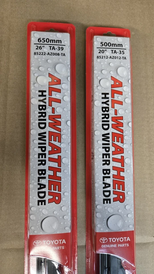 2008-2018 TOYOTA HIGHLANDER Genuine Wiper Blade Set 8TA 12TA - Image 1 of 4