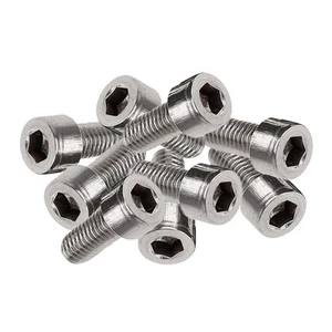 Bicycle Bike Water Bottle Cage Bolts Bottle Holder Rack Fixed Screws Silver - Picture 1 of 20
