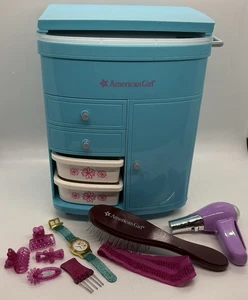 American Girl Truly Me BLUE HAIRSTYLING CADDY Dryer Brush Watch for 18" Dolls - Picture 1 of 6