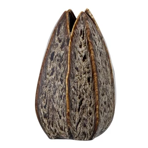 Bloomingville Brown Balian Vase - Handcrafted Waterproof Decorative Home Decor - Picture 1 of 12
