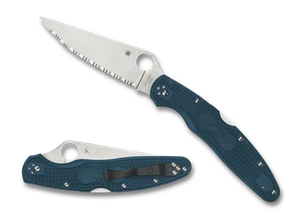 Spyderco Coltelli Polizia Lockback K390 MICROCLEAN Acciaio Blu FRN C07FS4K390 - Foto 1 di 1