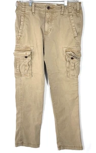 Hollister Cargohose Herren 30x32 beige gerade Canvas Outdoor - Bild 1 von 17