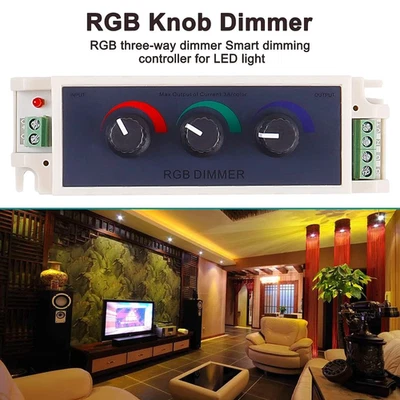 RGB Knob Dimmer Three-Way Dimmer Smart Dimming Controller DC12-24V For LED light - Image 1 of 4