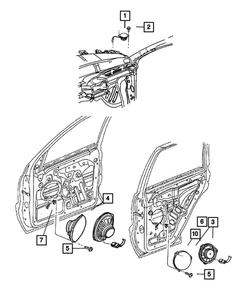 PANEL DE INSTRUMENTOS ORIGINAL MOPAR - ALTAVOZ | Mopar 56038411AC 56038411AC - Imagen 1 de 5