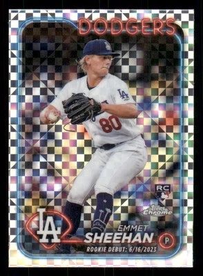 2024 Topps Chrome Update X-Fractors #USC130 Emmet Sheehan - Image 1 of 2