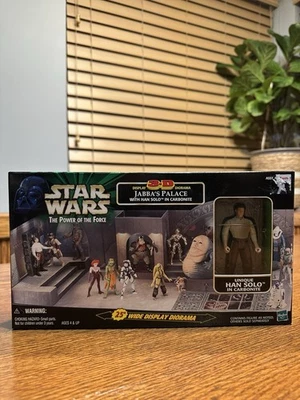 Figura Hasbro 3D Palacio de Jabba Sala del Trono Han Solo en Carbonita POTF Star Wars Foto 1 de 4