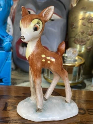 Фигурка Goebel Disney 22 Bambi скульптура Германия оригинальная пчелиная марка винтажный олень 4 дюйма - Изображение 1 из 4