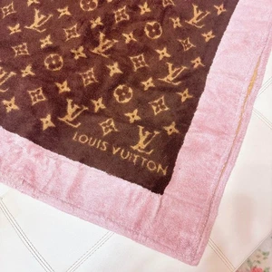 Louis Vuitton Strand Badetuch Decke Monogramm Rosa 60×30cm Baumwolle - Bild 1 von 4