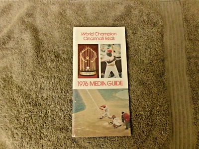 Cincinnati Reds Media Guide 1976 Anuario Serie Mundial 1975 Programa Joe Morgan Foto 1 de 3