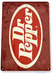TIN SIGN Dr Pepper Old Metal Décor Wall Art Kitchen Store Bar A775