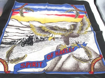 Harley Davidson Bandana Motociclista Motocicleta De Colección Años 80/1990 Hecha en EE. UU. Foto 1 de 2