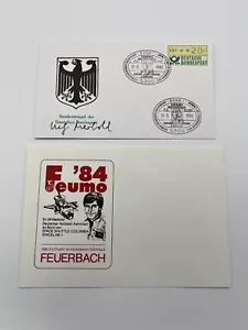 Autograph ULF MERBOLD-Astronaut GERMANY-NASA-Space Shuttle-signed FDC- Feumo '84 - Picture 1 of 3