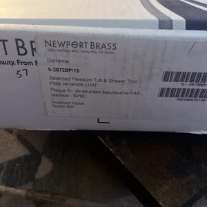 Newport Brass Dorrance 5-2972BP/15 balanced Pressure Tub And Shower Trim Plate - Picture 1 of 9