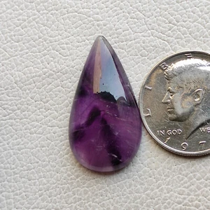 Natural purple amethystcabochon designer chevron amethyst loose stone R13238 AU - Picture 1 of 5