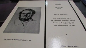FRANZ SCHUBERT MHS LP 1546/47 JORG DEMUS FOUR IMPROMPTUS - Bild 1 von 2