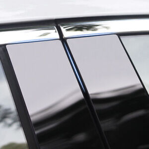 Fit For Volkswagen Passat B7 Sedan 2010-15 Black Window Door Pillar Post Trim 6x
