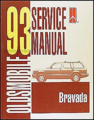 1993 Oldsmobile Bravada Riparazione Negozio Manuale Olds Servizio Base Libro per - Immagine 1 di 2