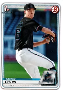 Daxton Fulton Miami Marlins 2020 Bowman Draft 1st Bowman Card - Bild 1 von 2