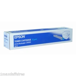 EPSON S050212 C3000 TONER 0212 CYAN Bleu NEUF 3500 PAGES Neuve C13S050212 - Picture 1 of 1