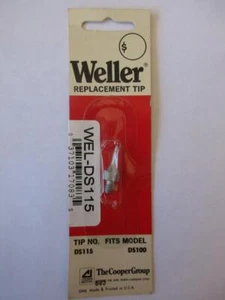 (1 ea) Punta de tiplets roscados WELLER DS115 para herramienta de desoldadura DS100 hecha en EE. UU. - Imagen 1 de 1