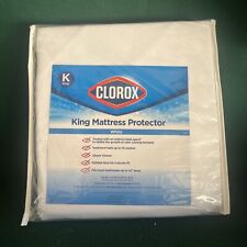 CLOROX Antimicrobial Agent KING Mattress Protector NEW White